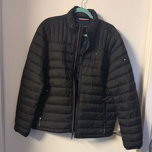 Tommy Hilfiger Men's Black Packable Puffer Jacket Size Large